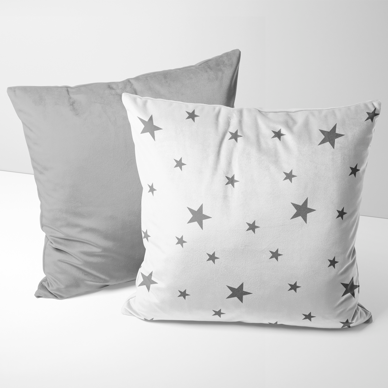 Kit de Almofadas Decorativas - Estrelinha Cinza